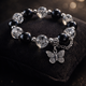 Exquisite Butterfly Charm Black Bracelet 😍