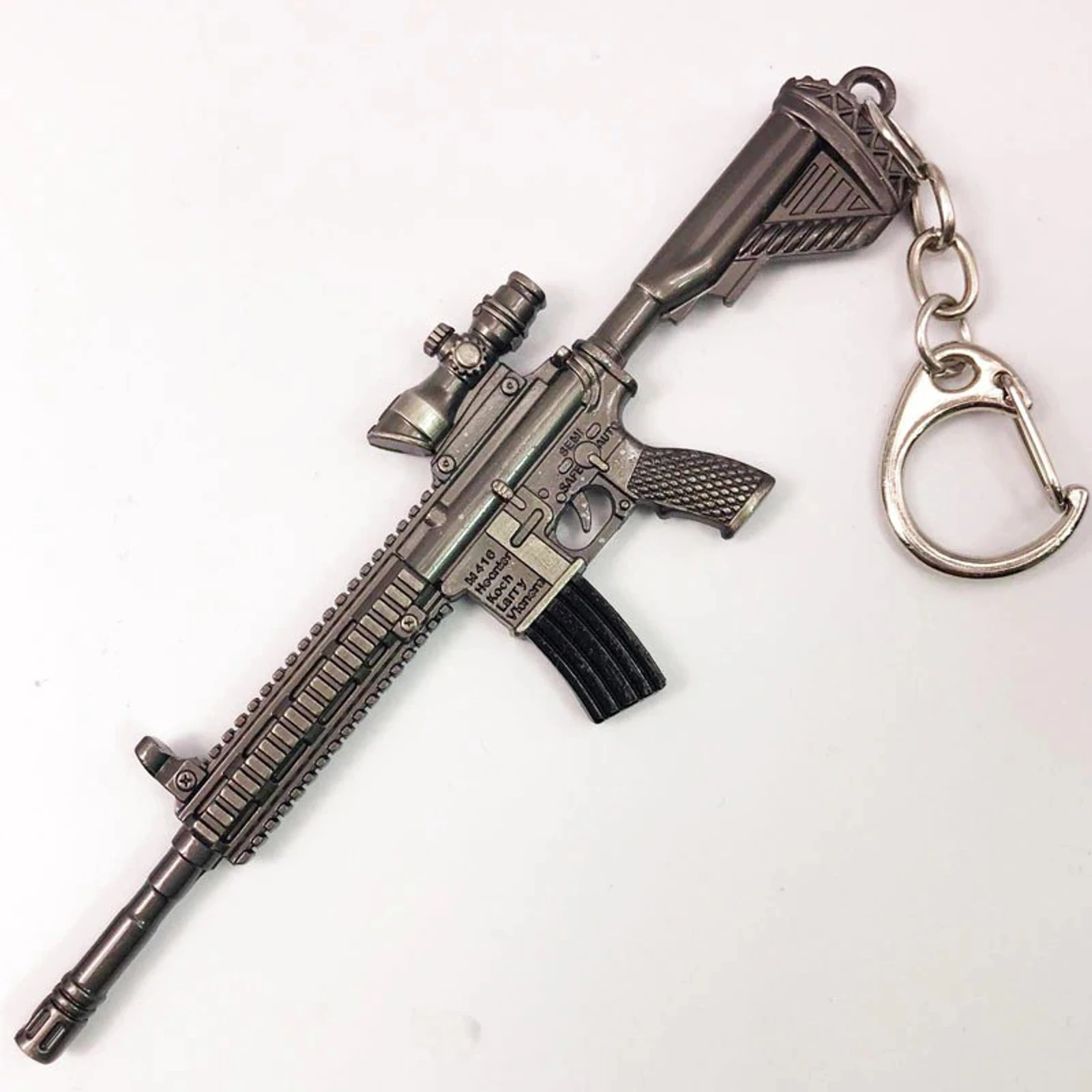 3D Aesthetic M416 PUBG 5.56mm Rifle Model Key Chain