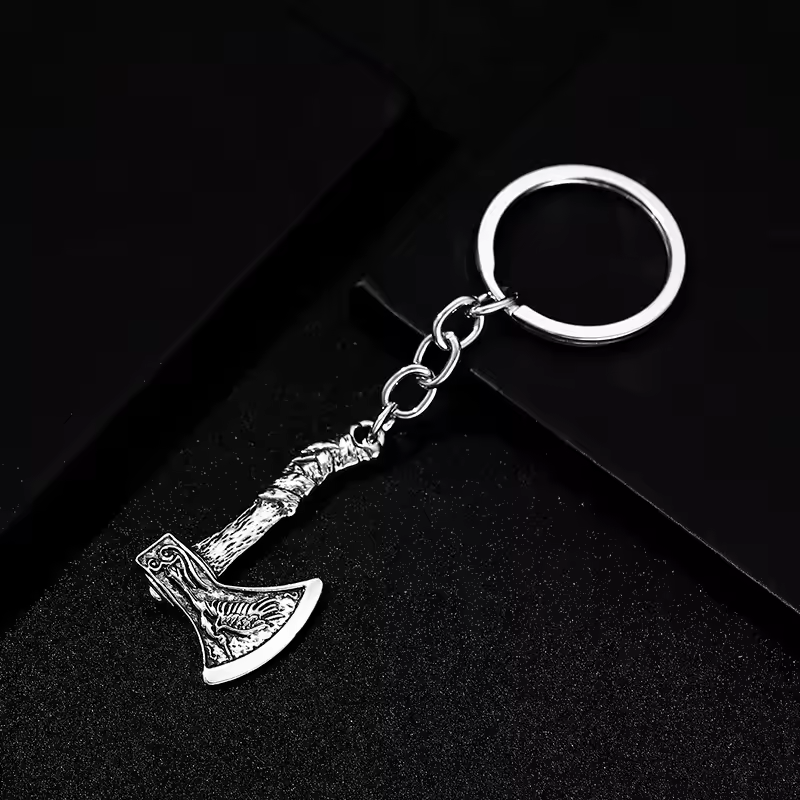 3D Aesthetic Axe Head Shaped Pedant Keychain