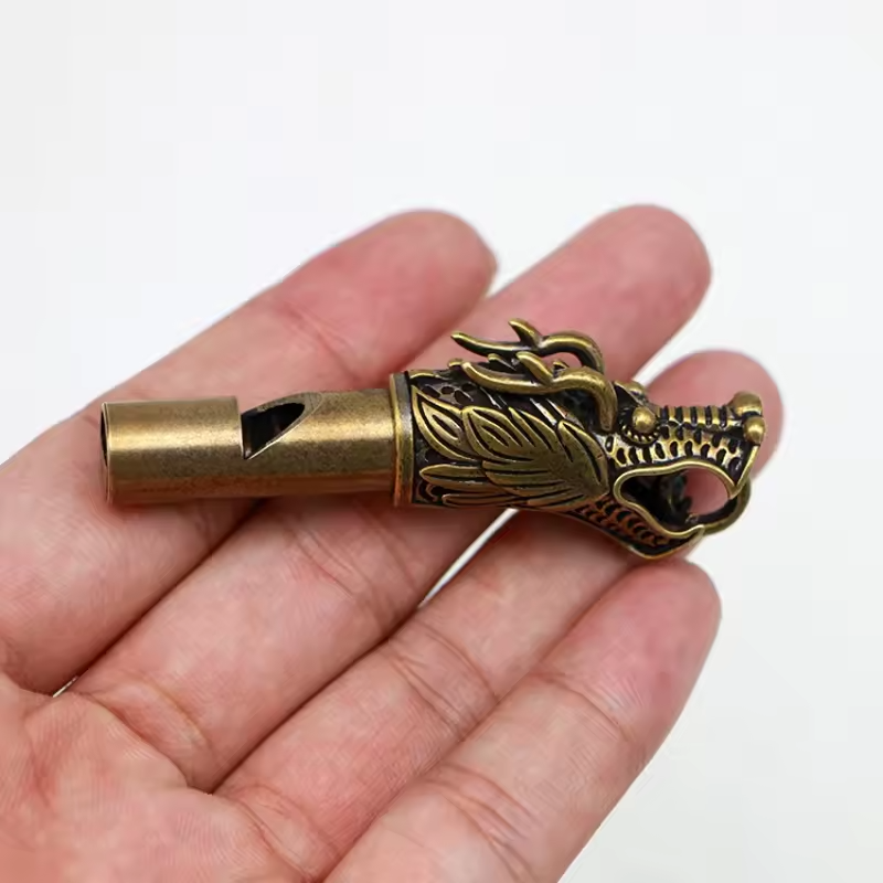 3D Aesthetic Dragon Whistle Keychain
