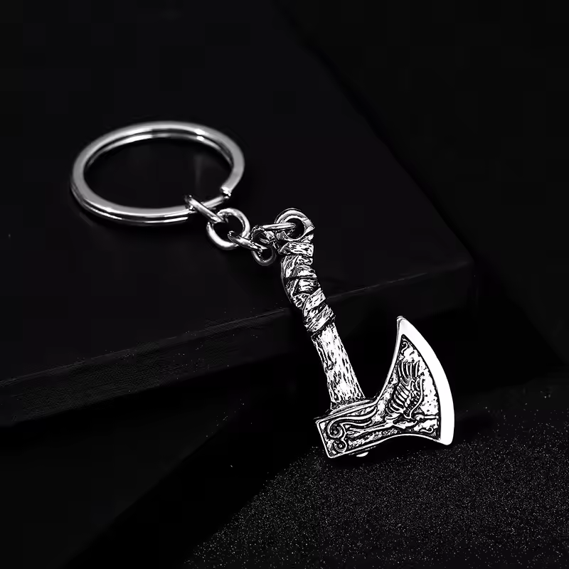3D Aesthetic Axe Head Shaped Pedant Keychain