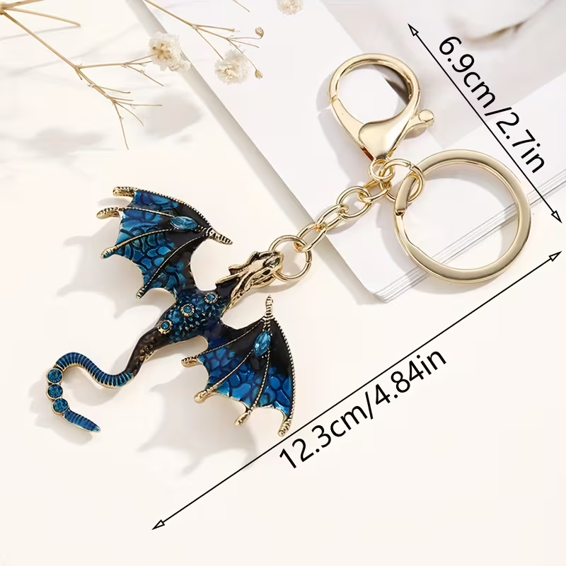 3D Aesthetic Beautiful Dragon Pedant Keychain