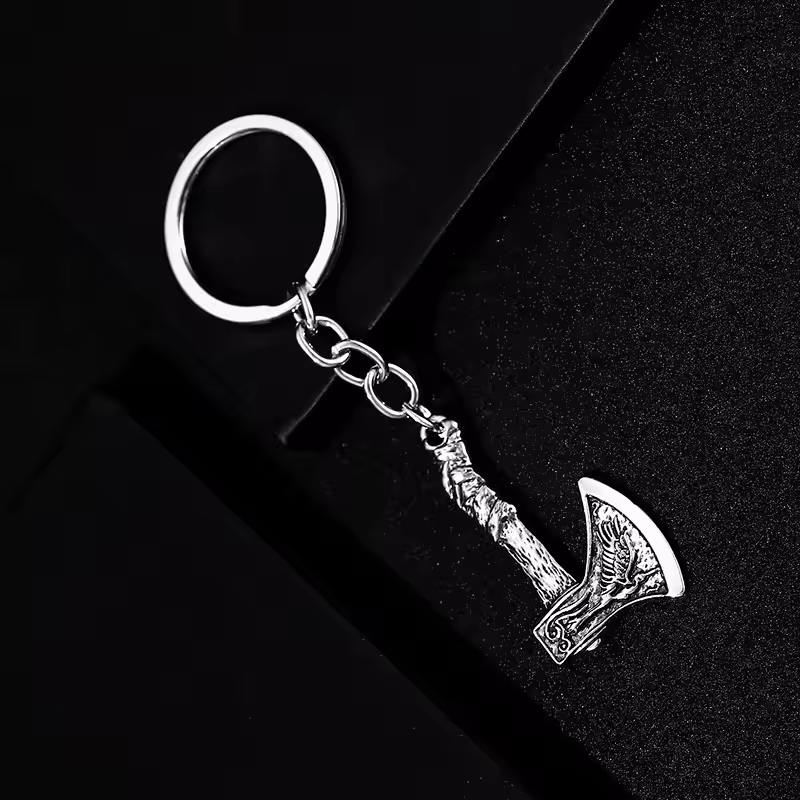 3D Aesthetic Axe Head Shaped Pedant Keychain