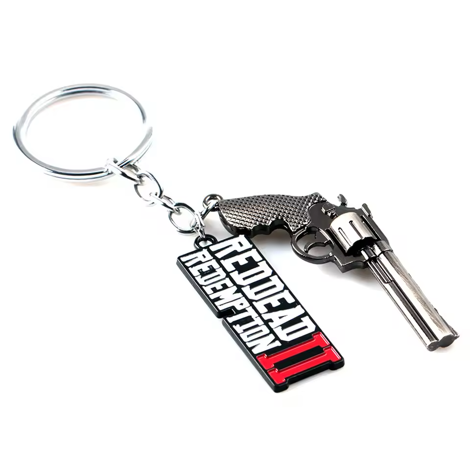 3D Aesthetic Red Dead Redemption II Gun Pedant Keychain