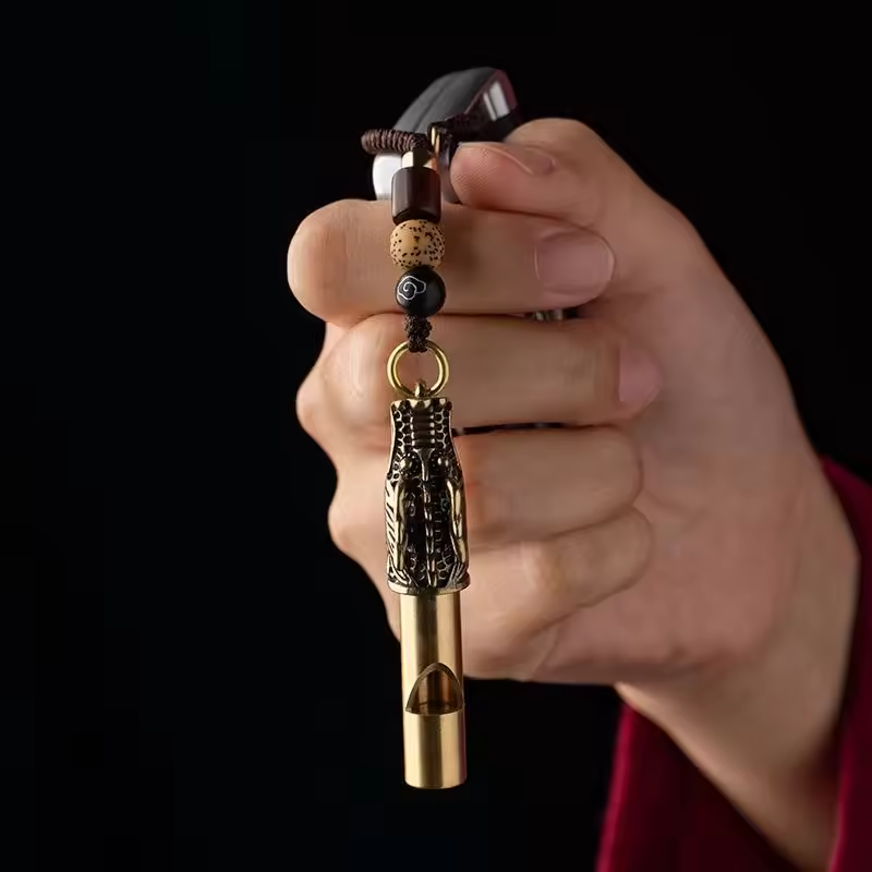 3D Aesthetic Dragon Whistle Keychain