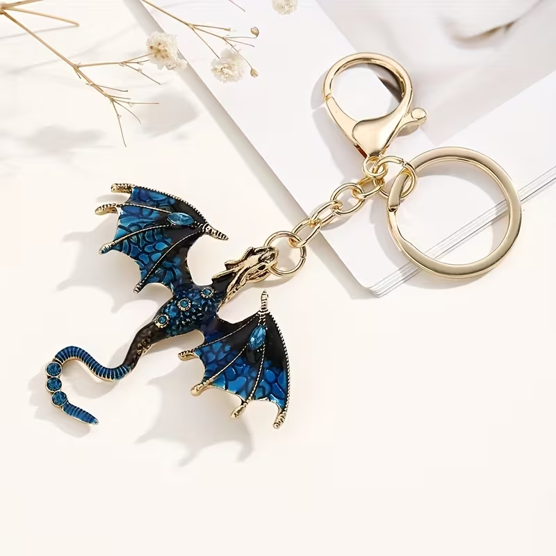 3D Aesthetic Beautiful Dragon Pedant Keychain