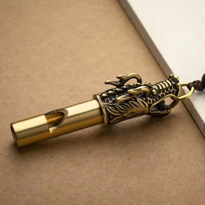 3D Aesthetic Dragon Whistle Keychain