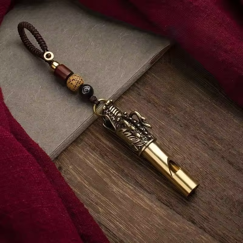 3D Aesthetic Dragon Whistle Keychain