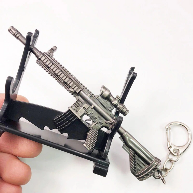 3D Aesthetic M416 PUBG 5.56mm Rifle Model Key Chain