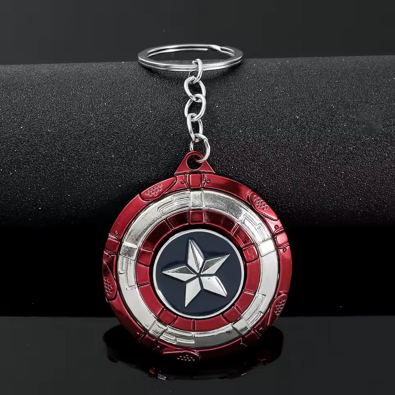 3D Aesthetic Marvel Captain America Shield Keychain