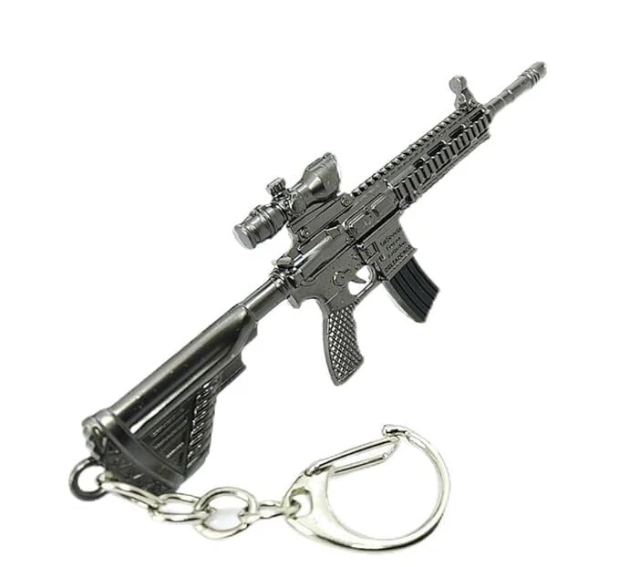 3D Aesthetic M416 PUBG 5.56mm Rifle Model Key Chain
