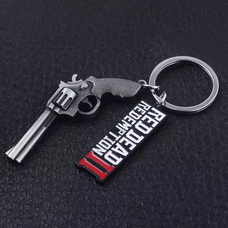 3D Aesthetic Red Dead Redemption II Gun Pedant Keychain