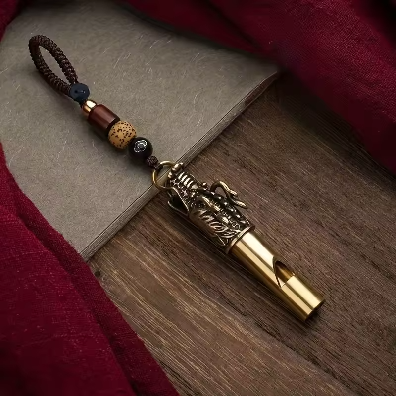 3D Aesthetic Dragon Whistle Keychain